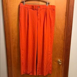 Torrid Bright Orange wide leg pants